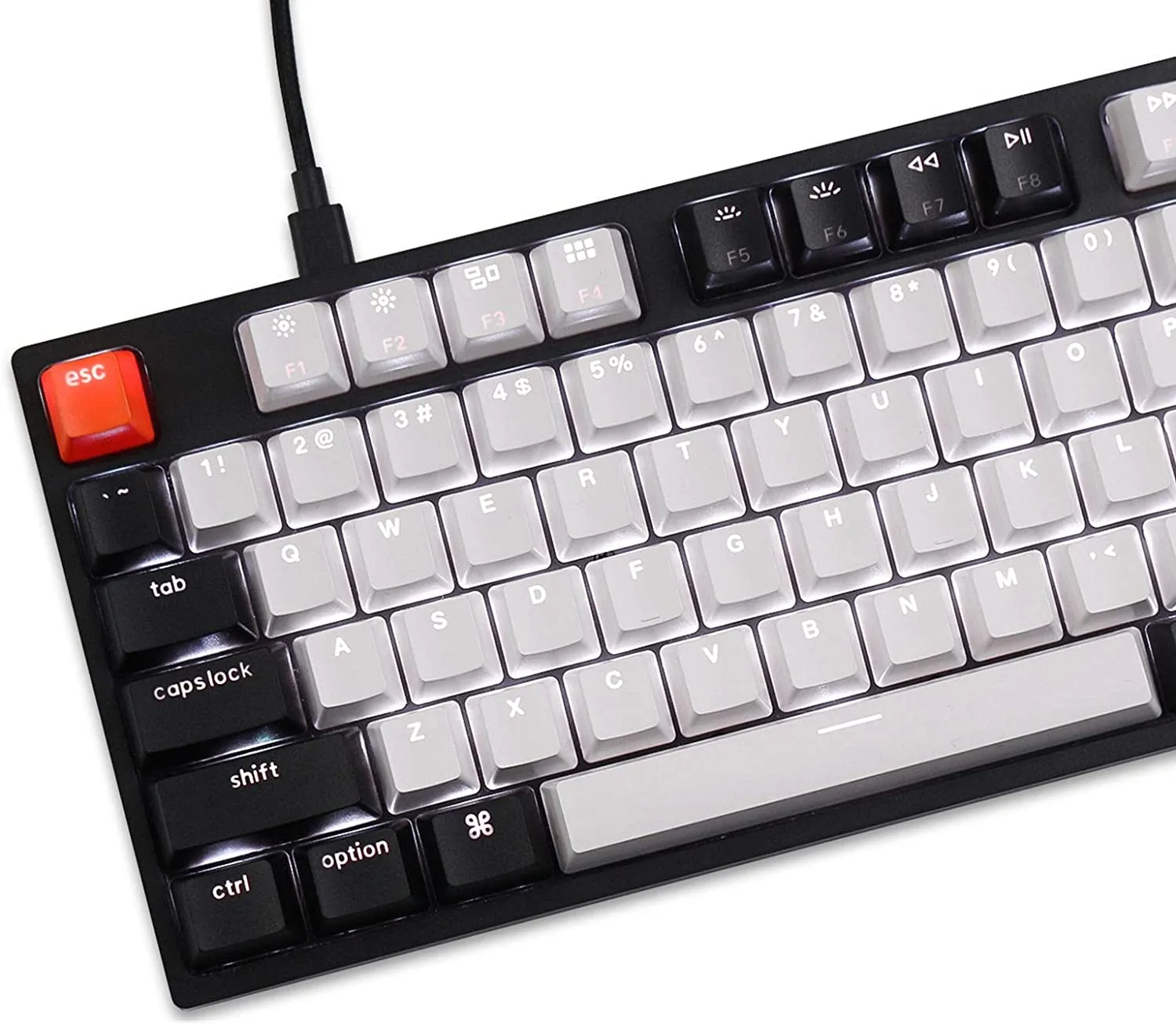 Keychron C2 Full Size Wired Mechanical Keyboard, Hot-swappable, White Backlight, Gateron (Brown Switch) (C2B1)