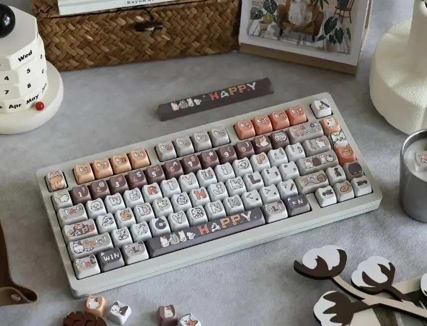 Lavender Penguin Full Key Cap Set