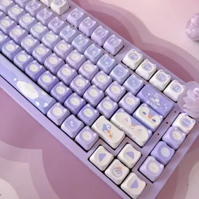 Lavender Penguin Full Key Cap Set