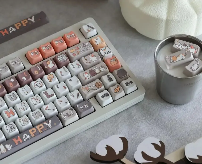 Lavender Penguin Full Key Cap Set