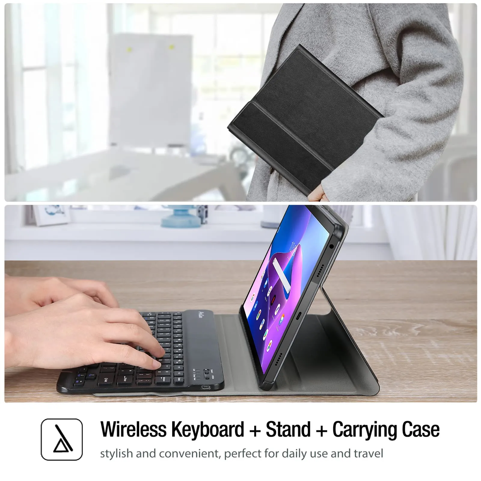 Lenovo Tab M10 Plus 10.6" 3rd Gen 2022 Release Case with Detachable Keyboard | ProCase