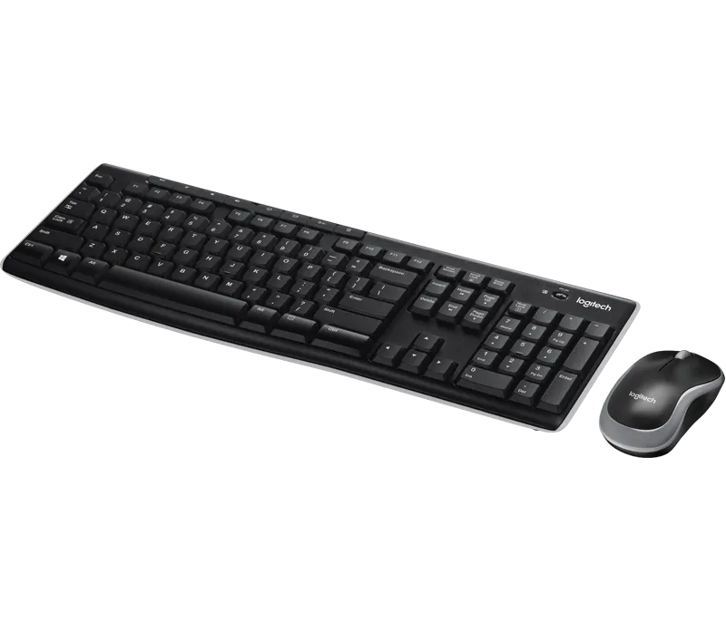 Logitech MK270 Wireless Keyboard & Mouse Combo Black 10M Range Reliable Long Battery Life 3 Year Manufacturers Warranty