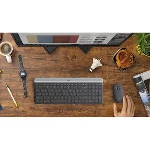 Logitech MK470 Slim Wireless Keyboard & Mouse Combo, USB Wireless RF