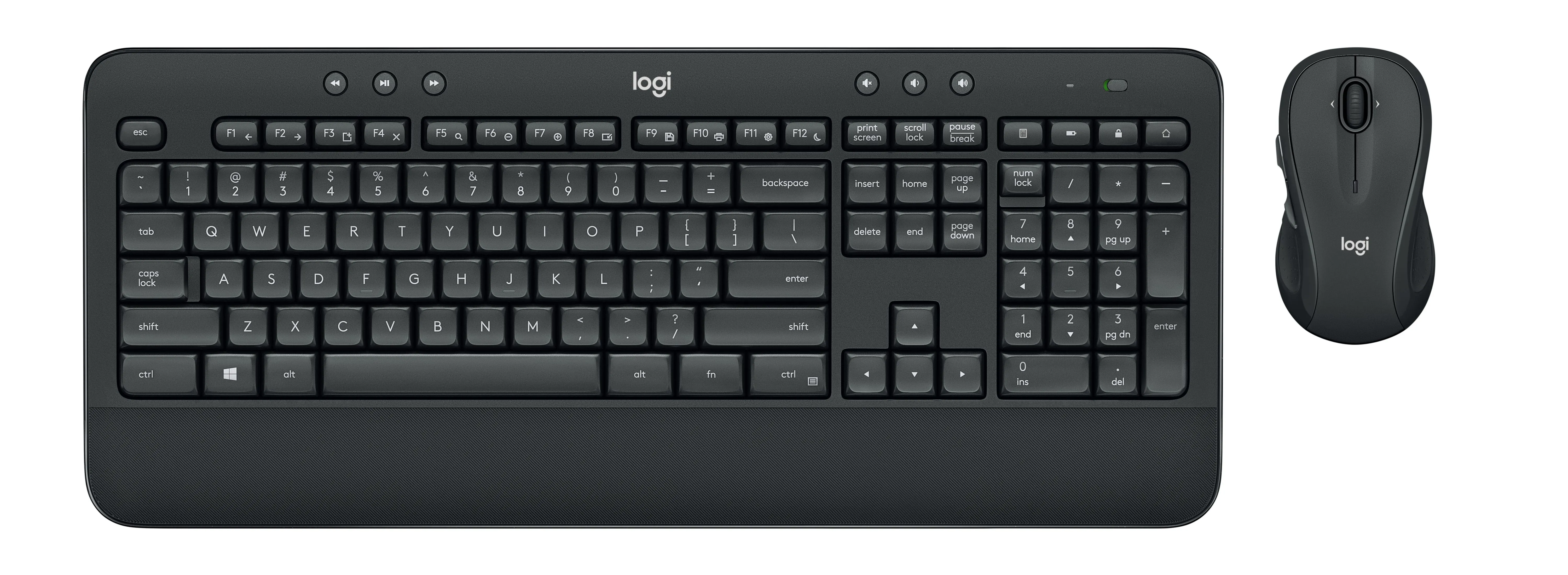 Logitech Mk545 Advanced Wireless Keyboard And Mouse Set - Black