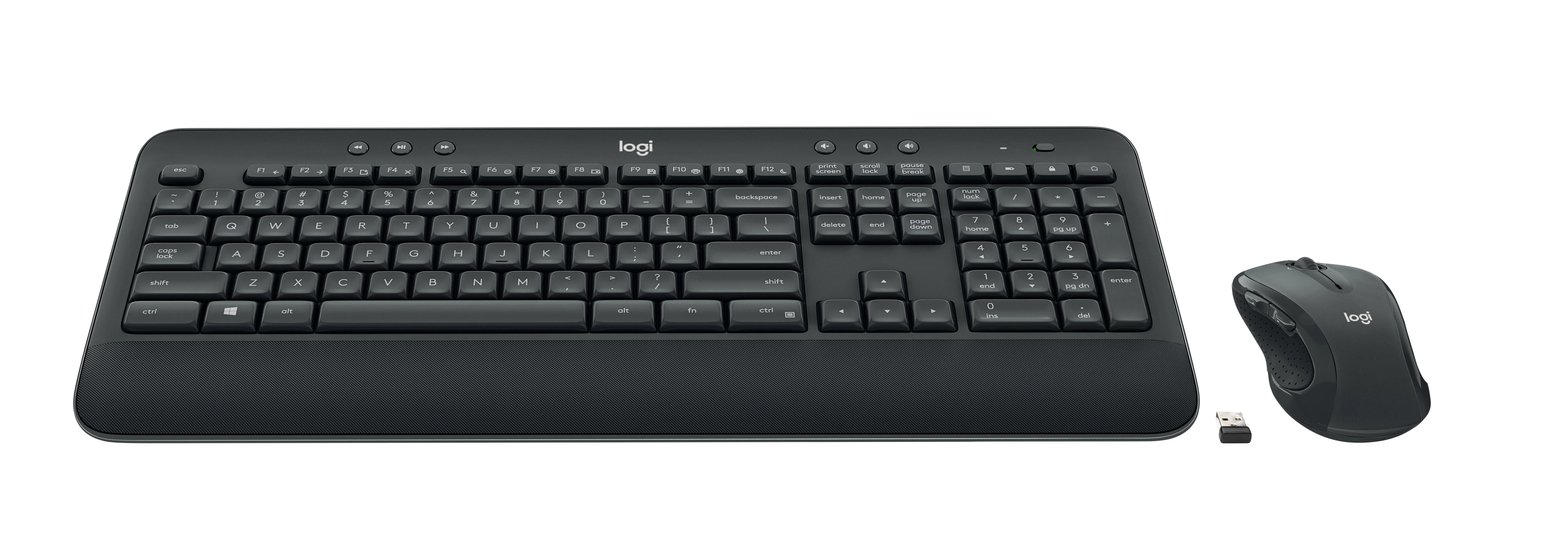 Logitech Mk545 Advanced Wireless Keyboard And Mouse Set - Black