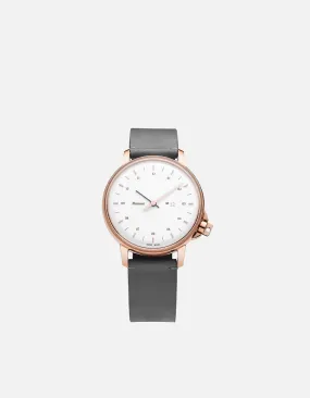 M12 Swiss Rose|White Steel Leather