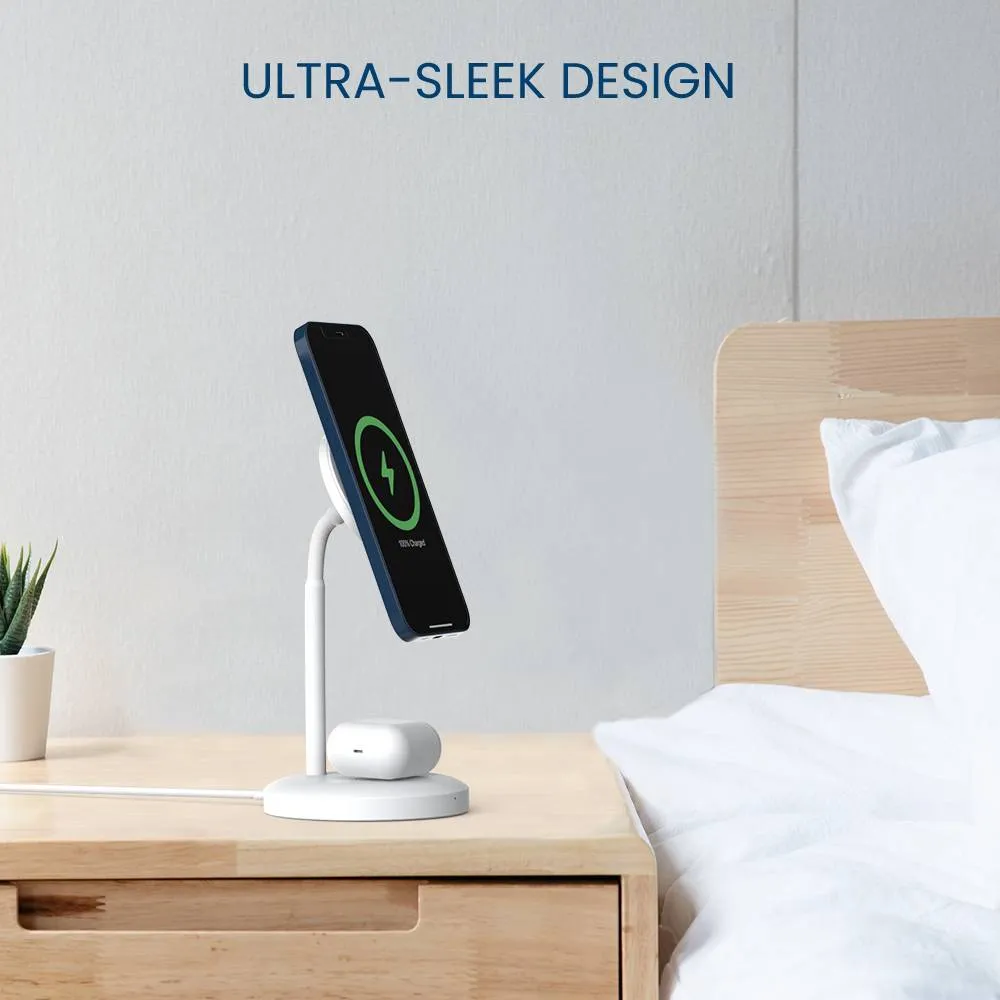 MagBoost 2-in-1 Magnetic Wireless Charger Stand