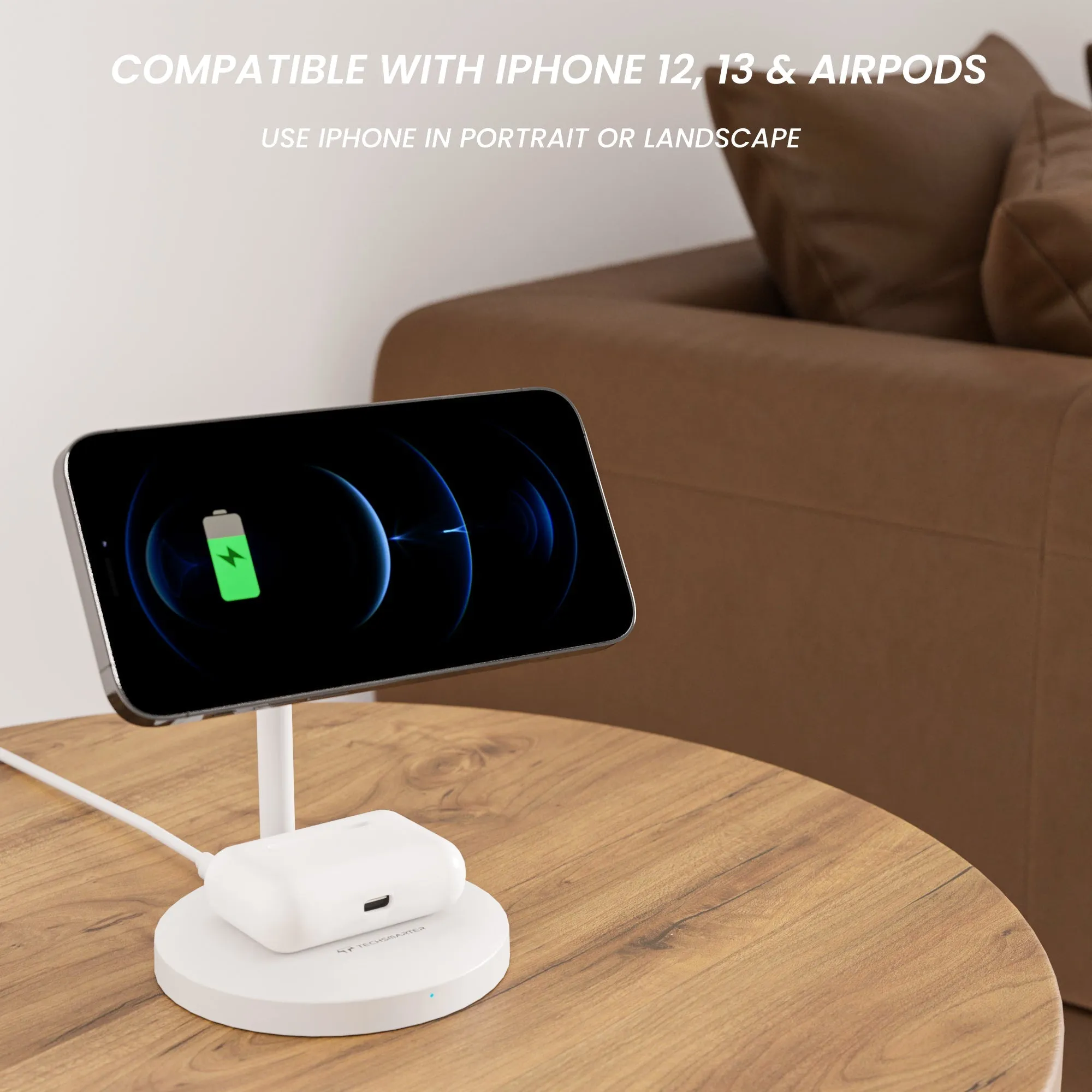 MagBoost 2-in-1 Magnetic Wireless Charger Stand