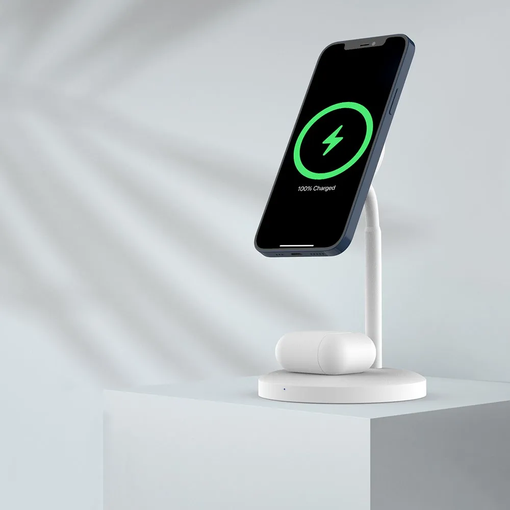 MagBoost 2-in-1 Magnetic Wireless Charger Stand