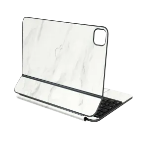 Magic Keyboard for iPad Pro 11” (M4, 2024) LUXURIA White MARBLE Skin