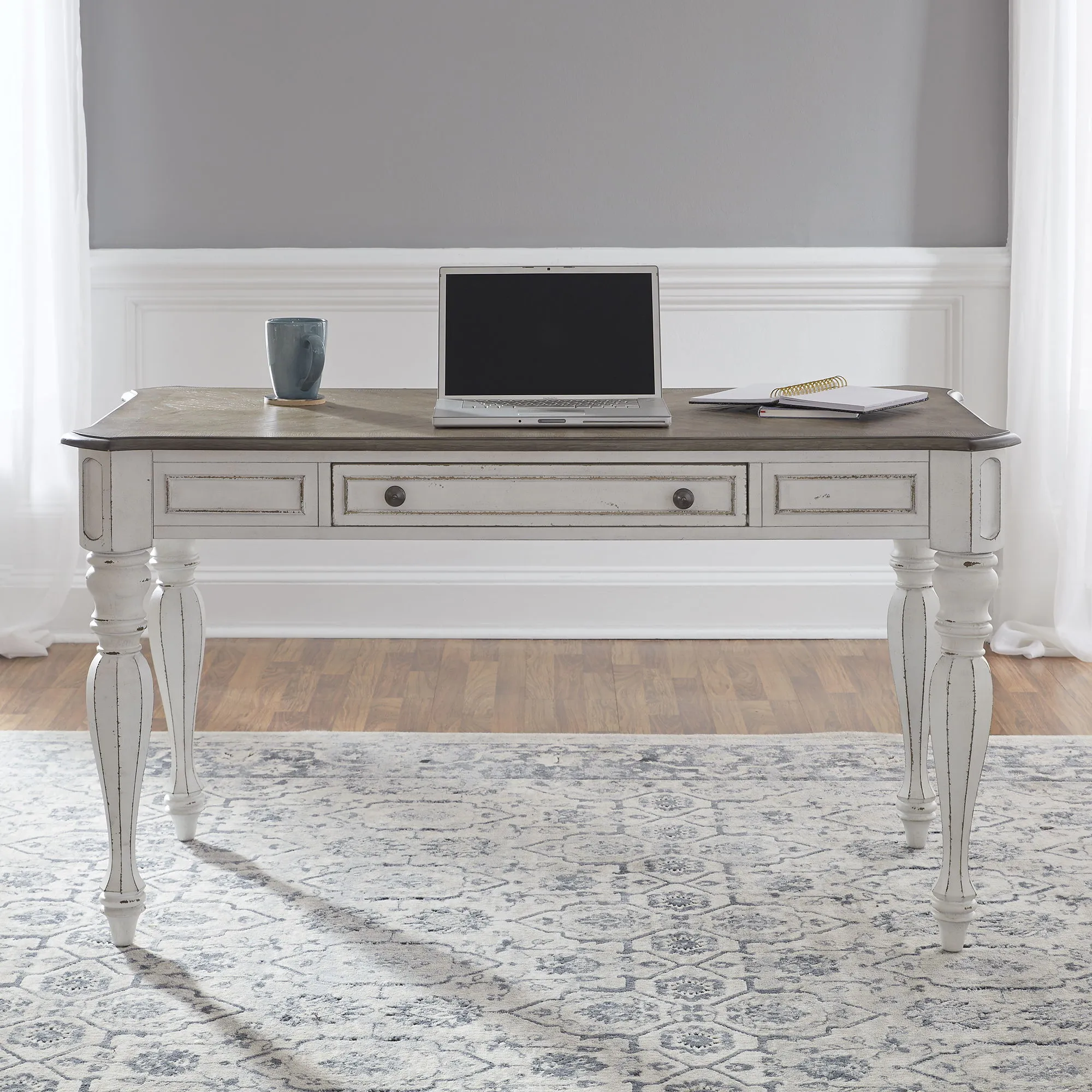 Magnolia Manor - Lift Top Writing Desk - White