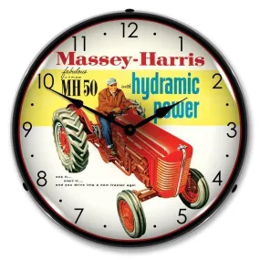 Massey-Harris Backlit LED Clock