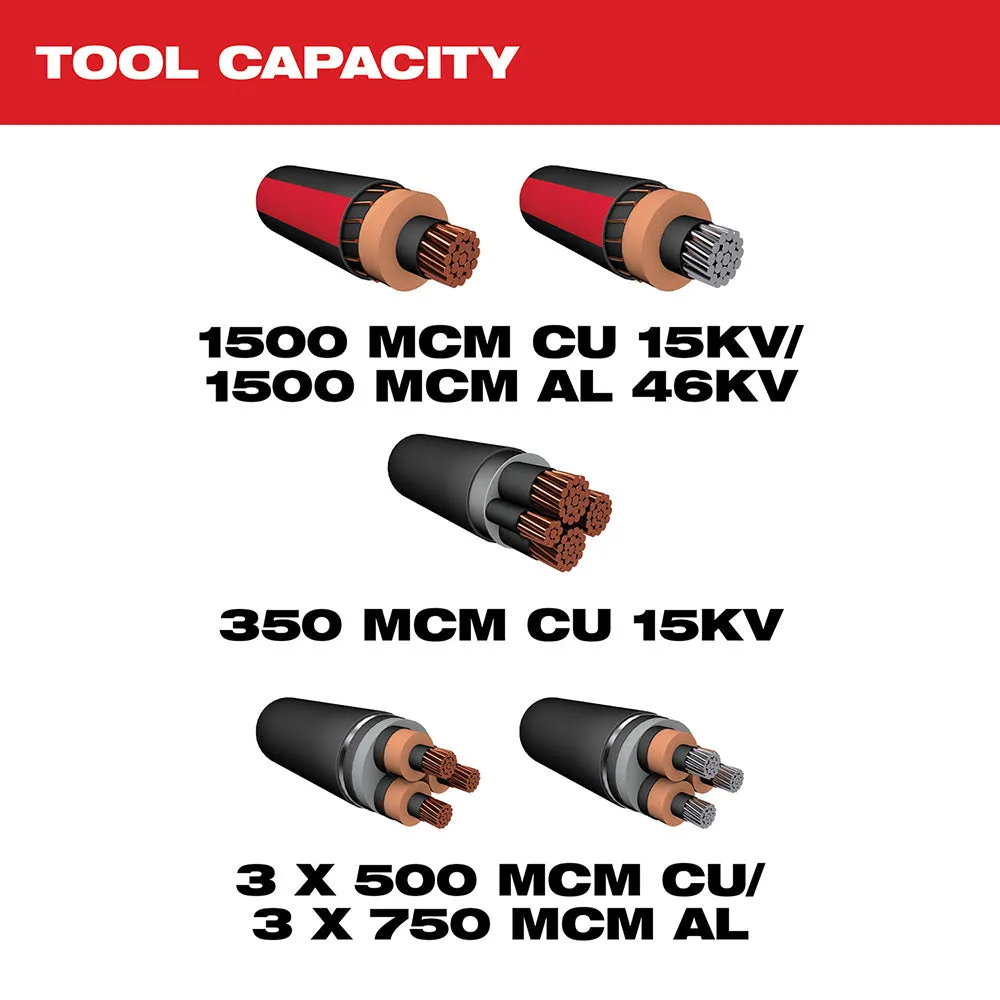 Milwaukee 2776R-21 M18 FORCE LOGIC 3” Underground Cable Cutter, Wireless Remote