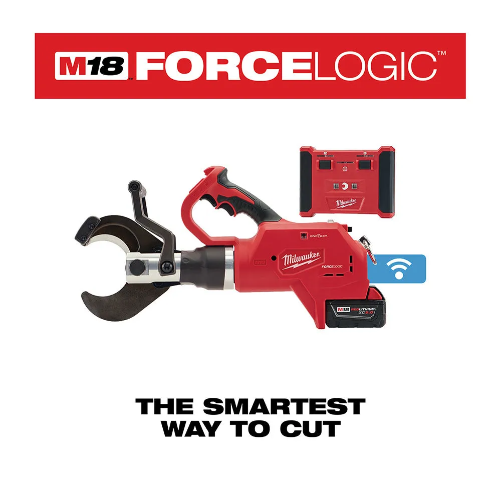 Milwaukee 2776R-21 M18 FORCE LOGIC 3” Underground Cable Cutter, Wireless Remote