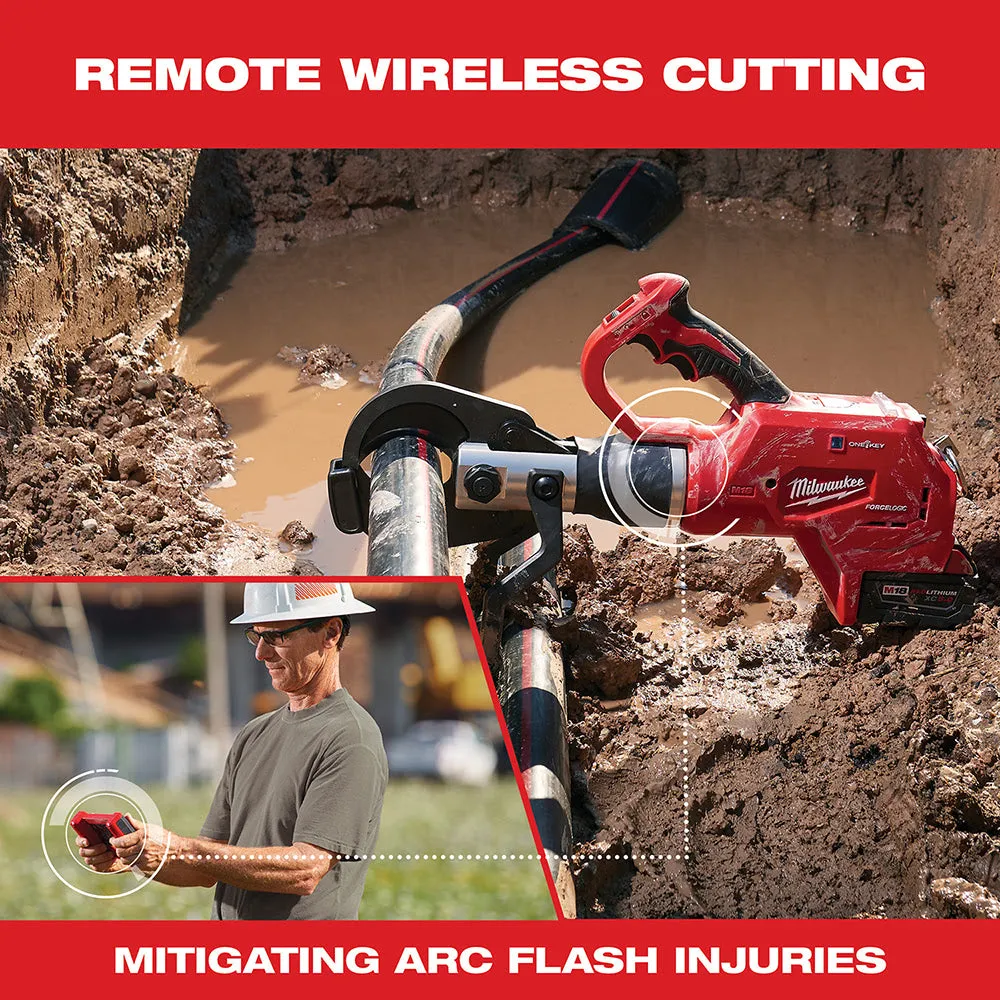 Milwaukee 2776R-21 M18 FORCE LOGIC 3” Underground Cable Cutter, Wireless Remote