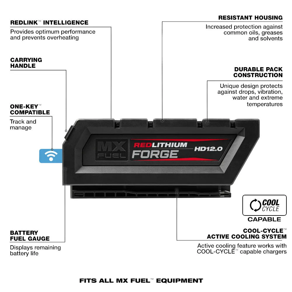 Milwaukee MXFHD812 MX FUEL HD12.0 REDLITHIUM FORGE Battery Pack