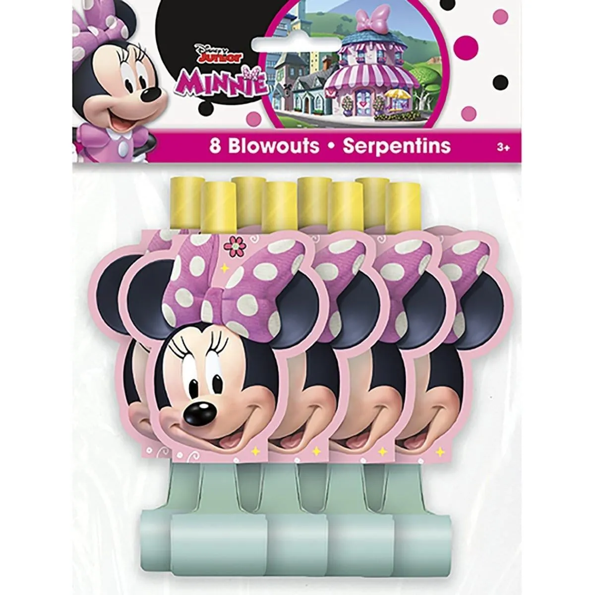 Minnie Mouse Forever blowouts, 8 per package