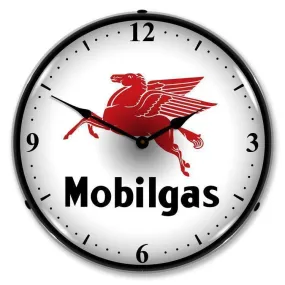 Mobilgas Backlit LED Clock