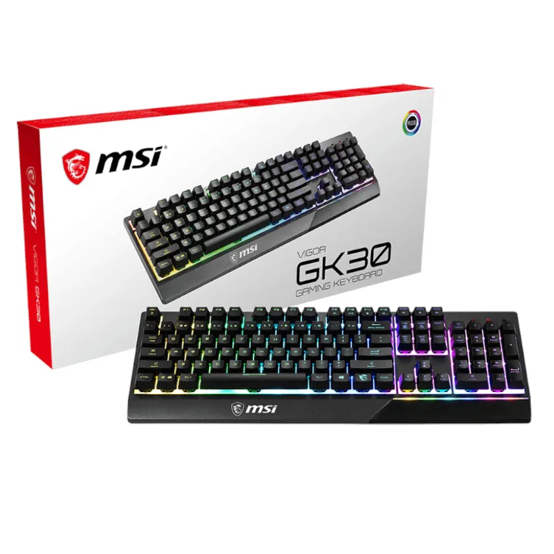 Msi Vigor Gk30 Rgb Mechanical Gaming Keyboard - Black