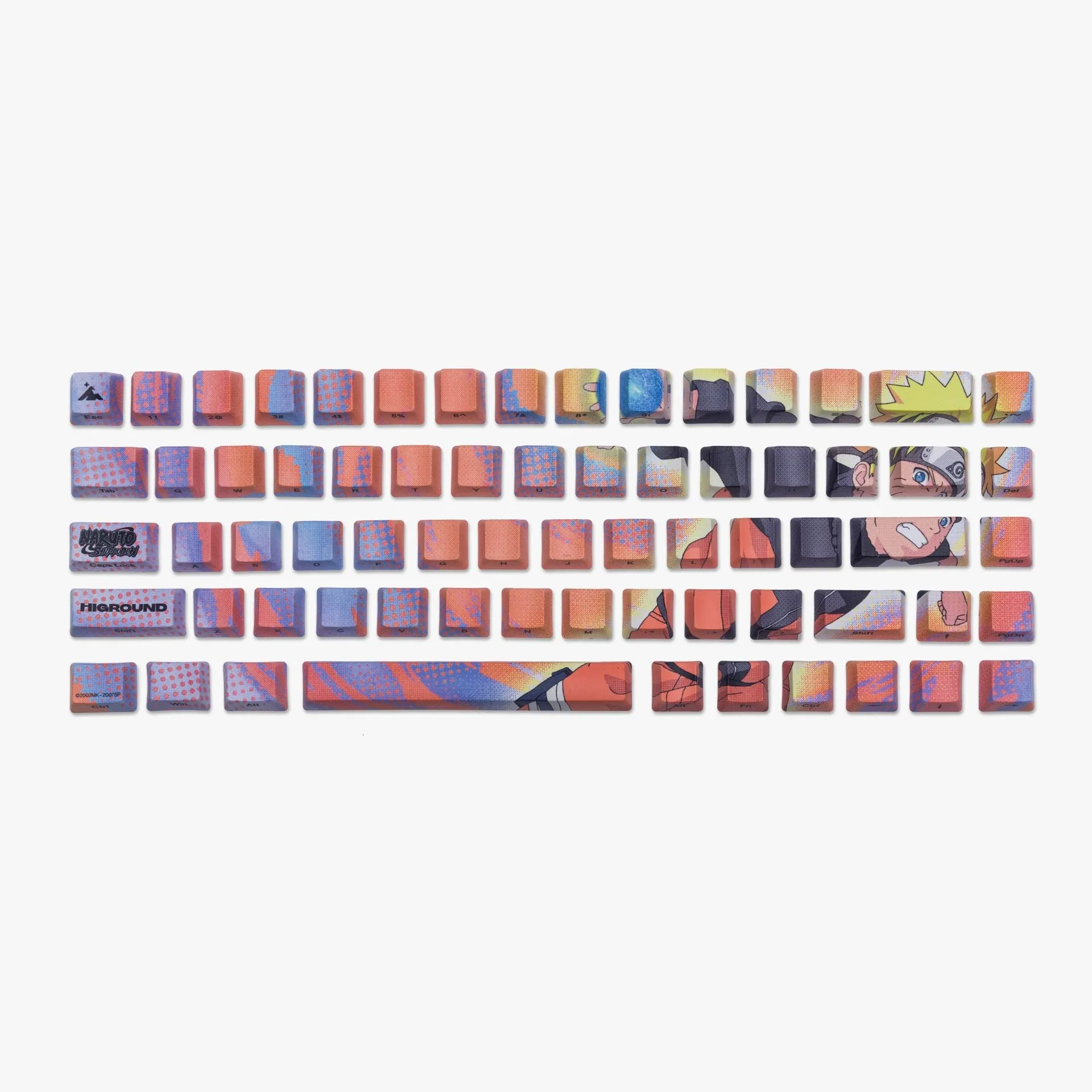 Naruto x HG 68 Keycaps Set - Naruto