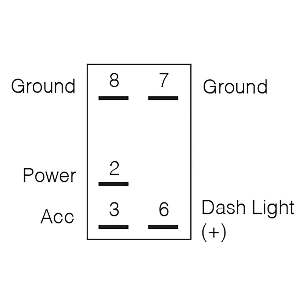 Narva 63254BL 12/24V Sealed Off/On Rocker Switch with Blue LED Illumination