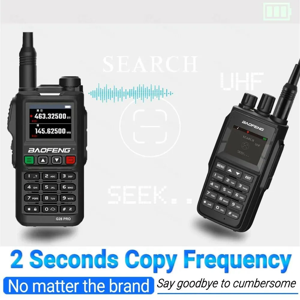 New Baofeng UV-G26 PRO Walkie Talkie 10W Dual Band High Power Long Range Portable 999 Channel Ham FM Radio UHF VHF Two Way Radio