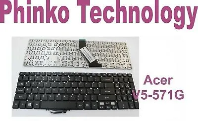 New US keyboard Black For Acer Aspire V5-531P V5-551G V5-571G without Frame