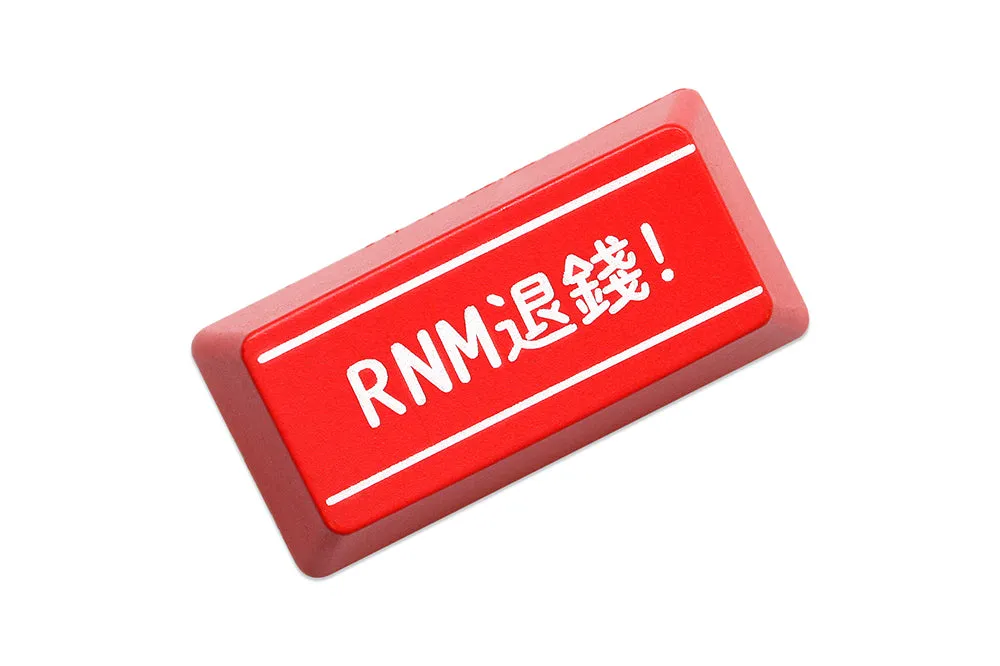 Novelty Shine Through Keycaps RNM Slack Off ABS Laser Etched back lit black red ESC Enter Backspace OEM Profile