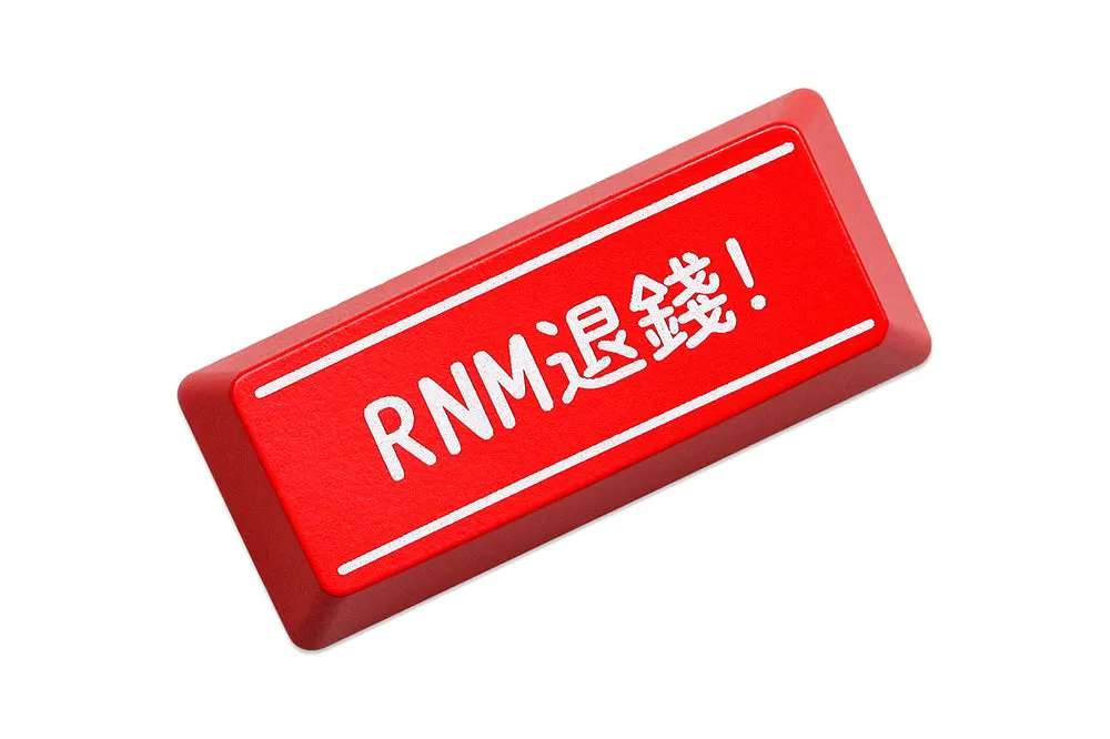 Novelty Shine Through Keycaps RNM Slack Off ABS Laser Etched back lit black red ESC Enter Backspace OEM Profile