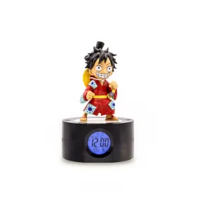 One Piece Alarm Clock With Light Ruffy 18 Cm