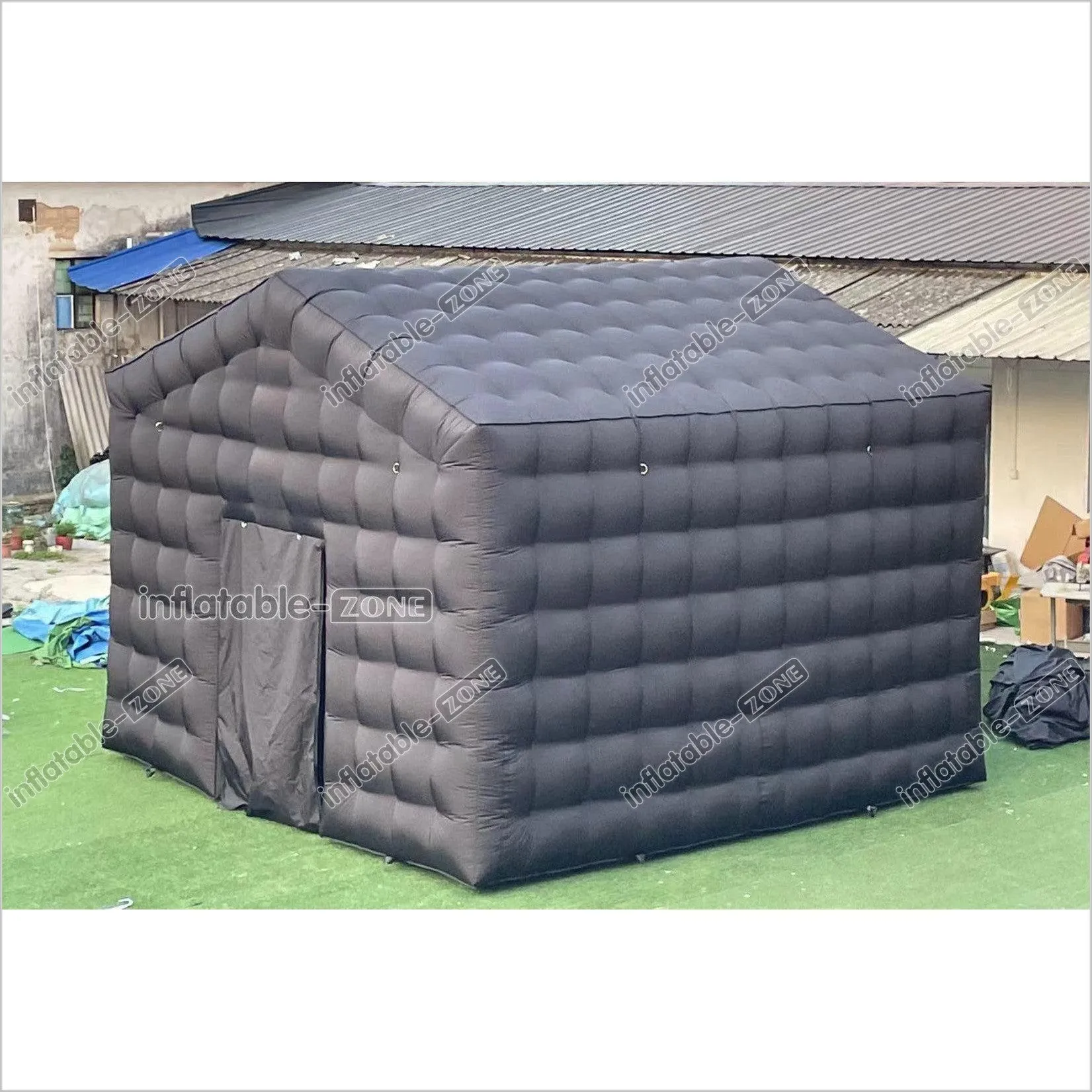 Outdoor Inflatable Nightclub Tent Commercial Black Backyard Blow Up Club Inflatable Party Cube Disco Bar Tent