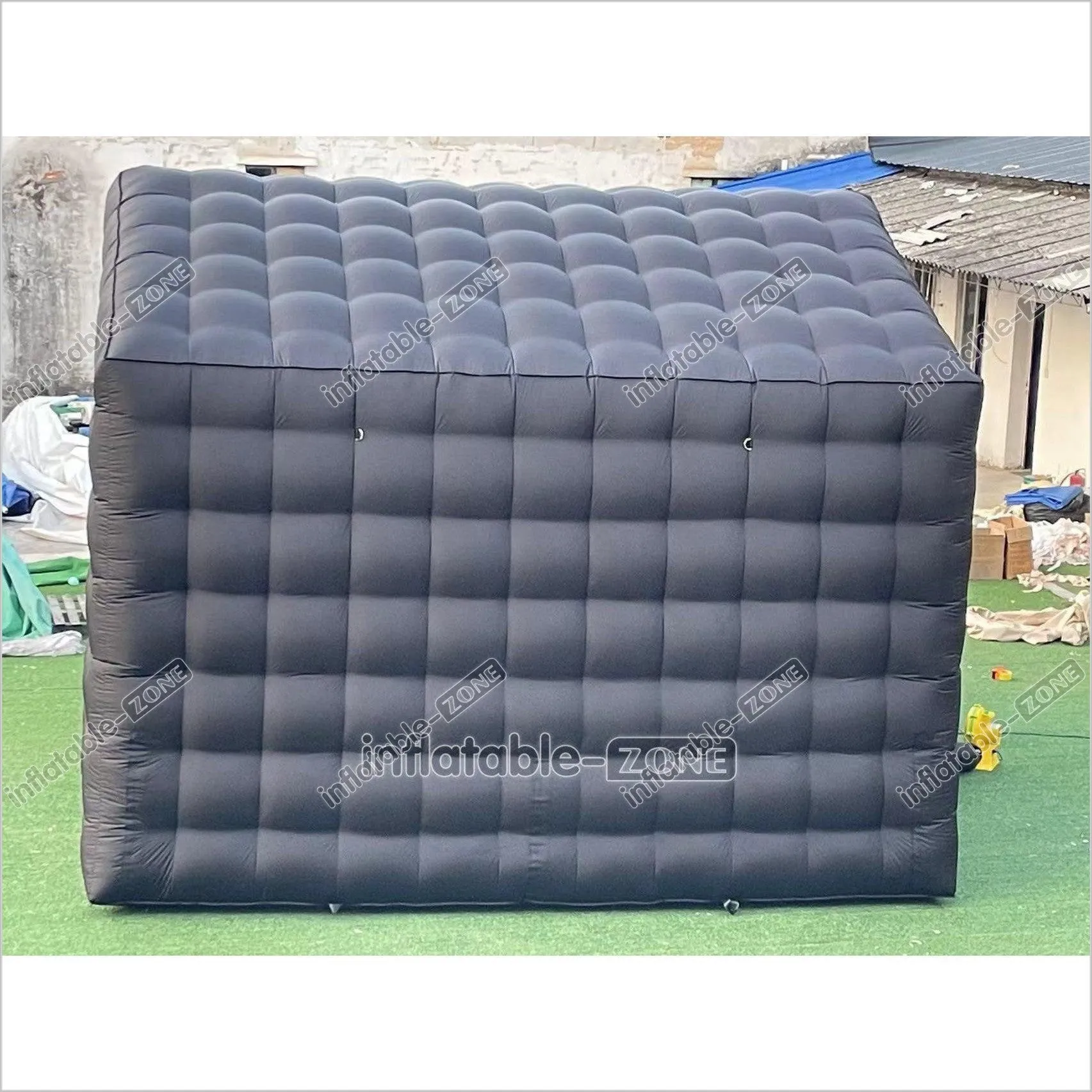 Outdoor Inflatable Nightclub Tent Commercial Black Backyard Blow Up Club Inflatable Party Cube Disco Bar Tent