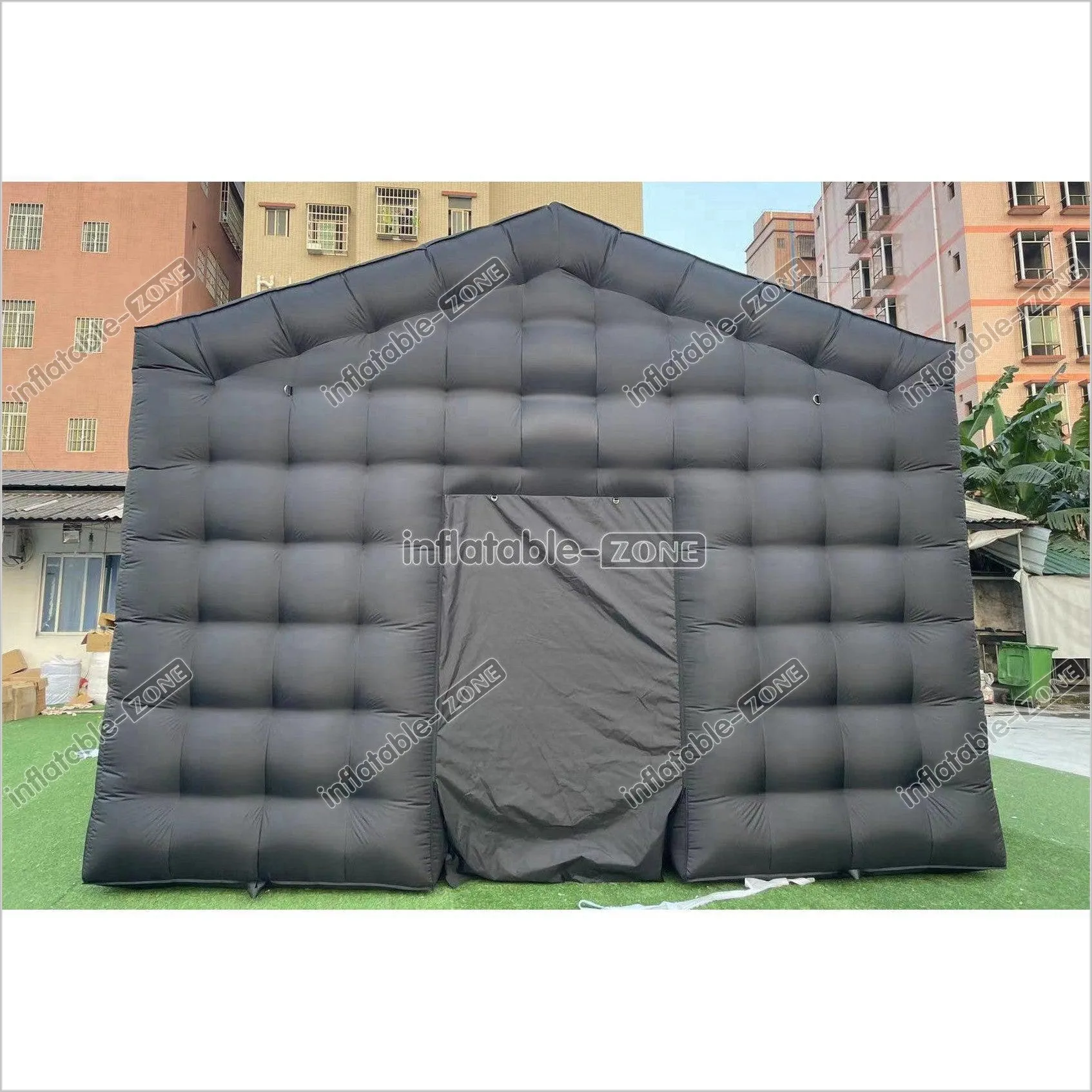 Outdoor Inflatable Nightclub Tent Commercial Black Backyard Blow Up Club Inflatable Party Cube Disco Bar Tent