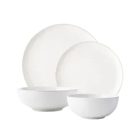 Puro Coupe 4pc Place Setting - Whitewash