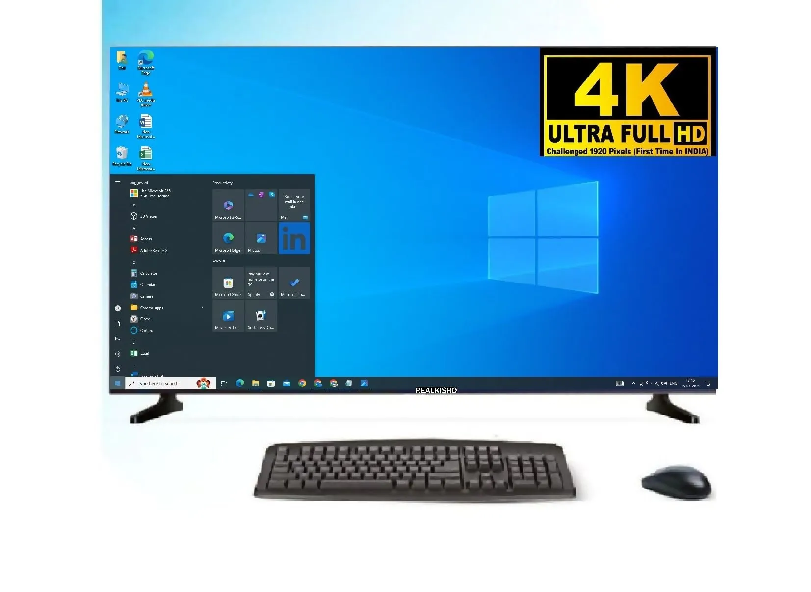 REALKISHO 32 4k Ultra Full hd QLED Smart 80(cm) ao7 Series