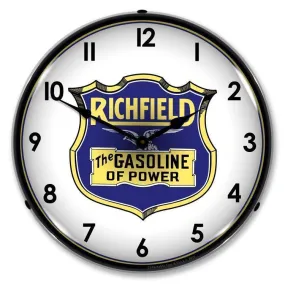 Richfield Gasoline Backlit LED Clock