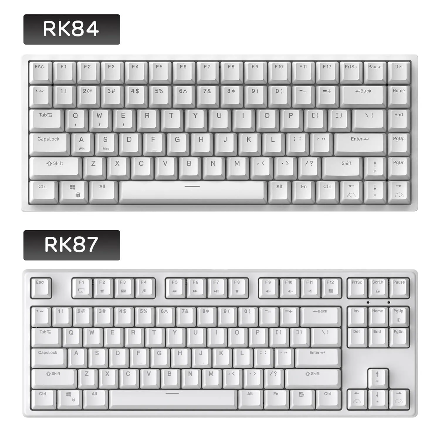 RK84 75% Wireless Mechanical Keyboard, Blue Backlit (Open-Box)