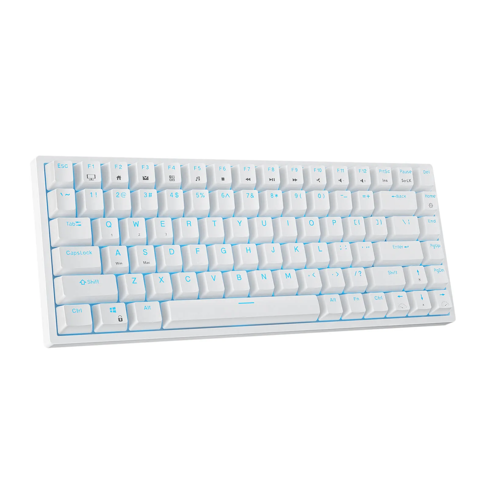 RK84 75% Wireless Mechanical Keyboard, Blue Backlit (Open-Box)