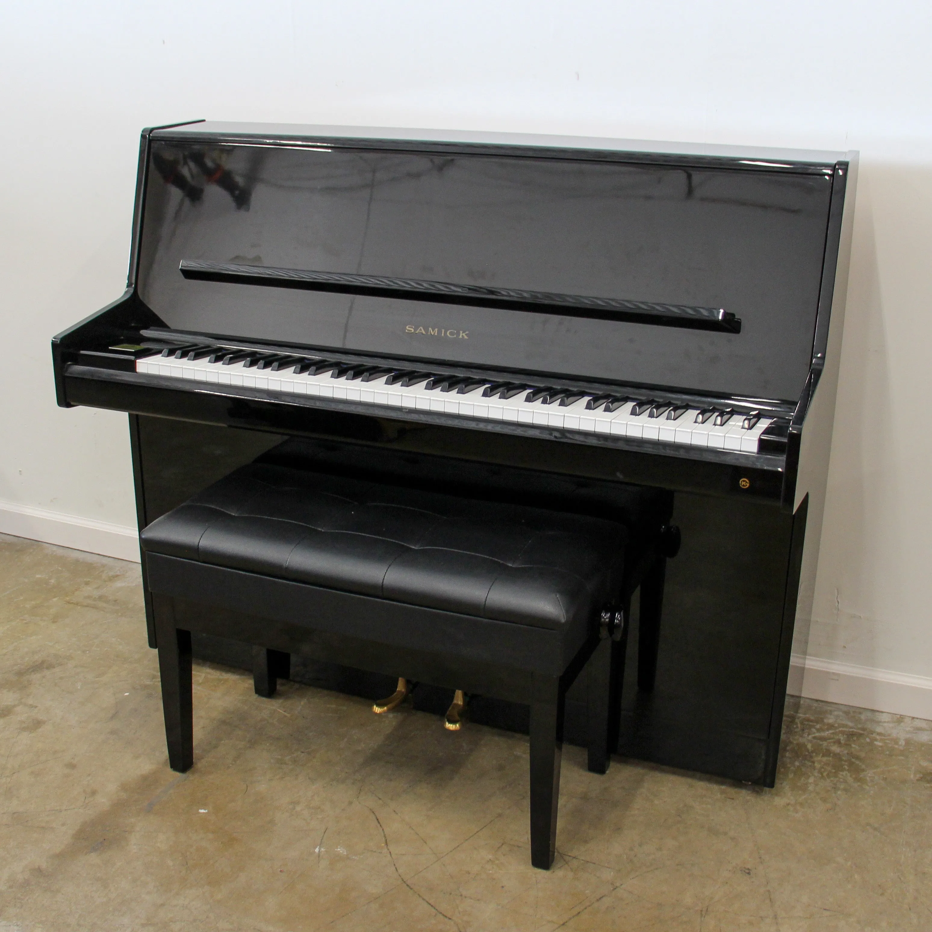 Samick Polished Ebony Continental Console Piano | SN: HGL02208 | Used