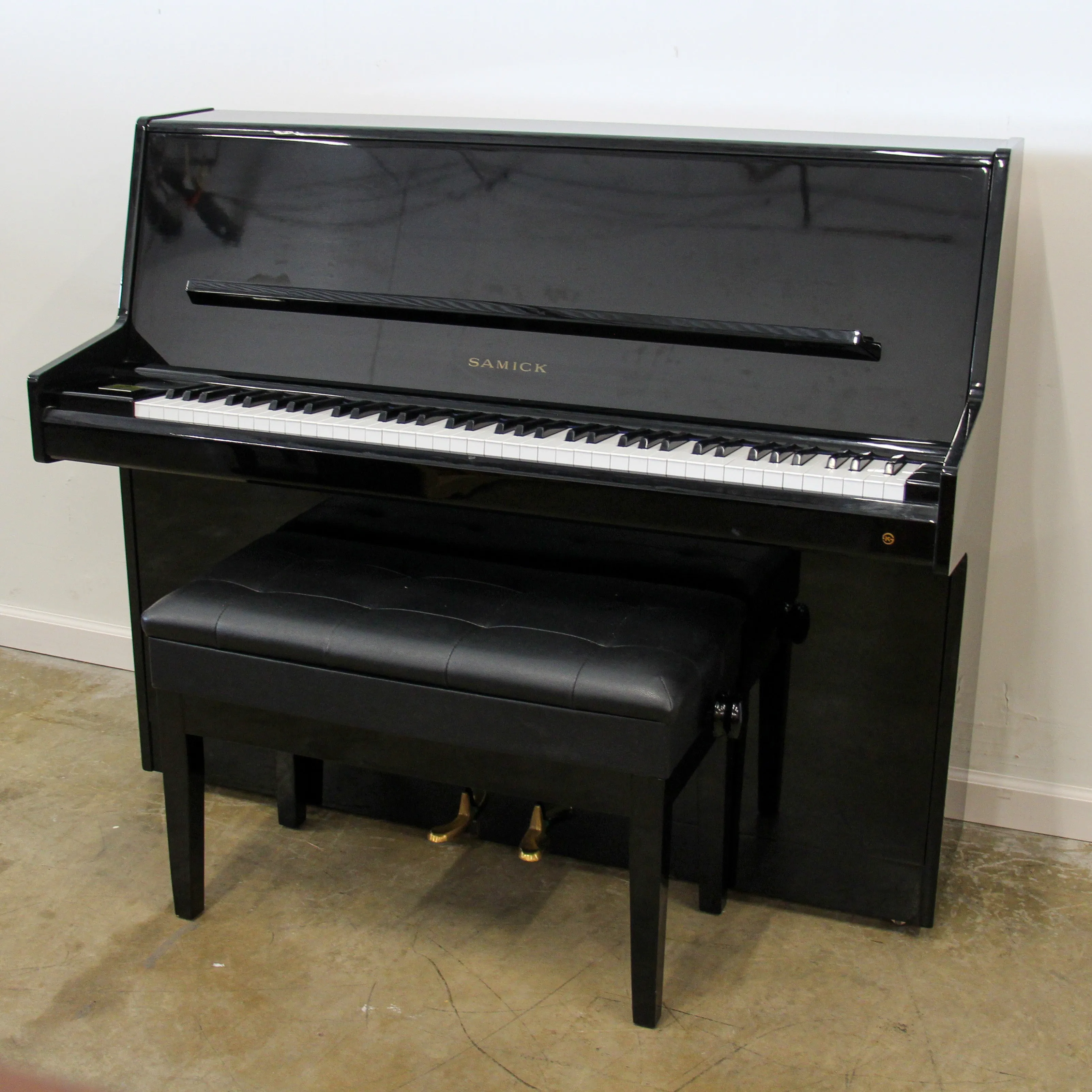 Samick Polished Ebony Continental Console Piano | SN: HGL02208 | Used