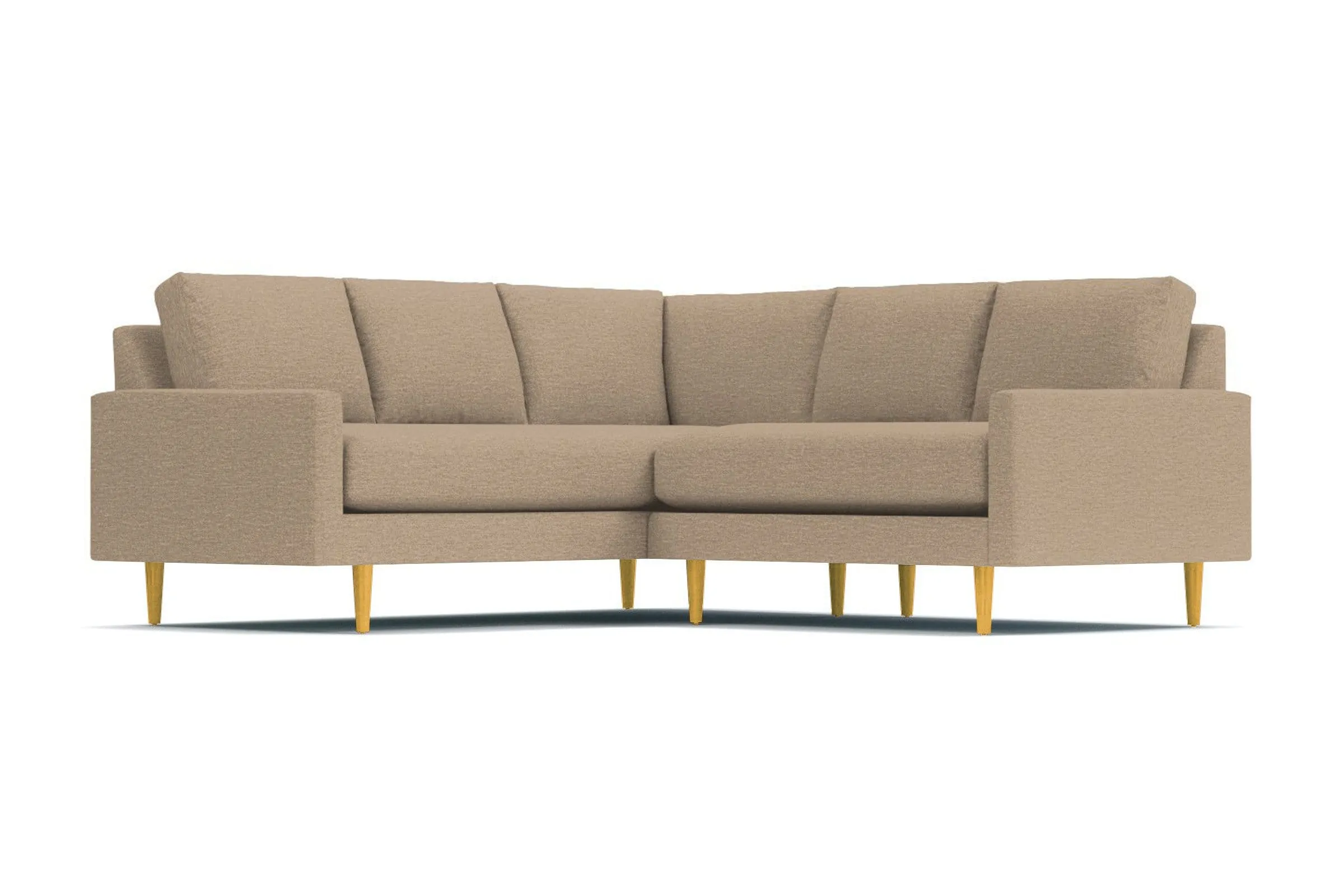 Scott 2pc L-Sectional w/ Loveseat :: Leg Finish: Natural