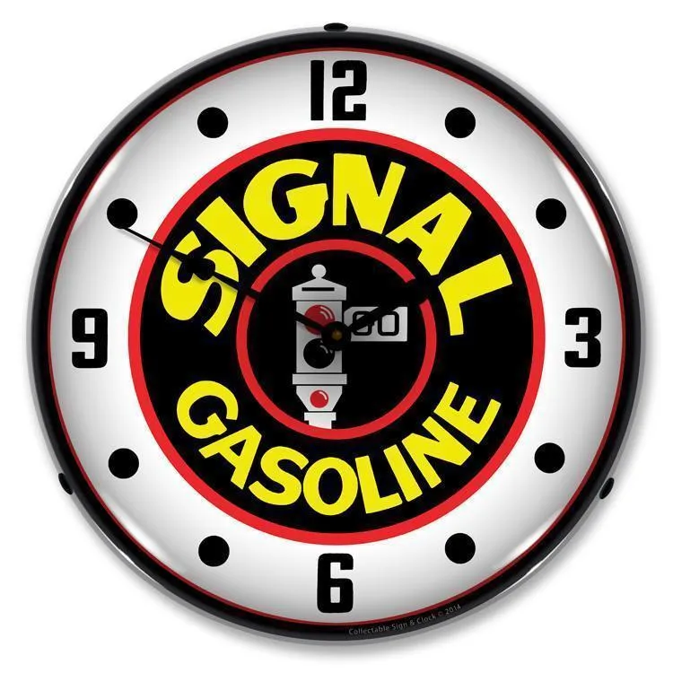 Signal Gas Backlit LED Clock