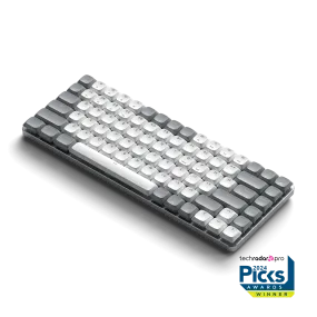 SM1 Slim Mechanical Backlit Bluetooth Keyboard - Light | M1 Wireless Mouse - Space Gray