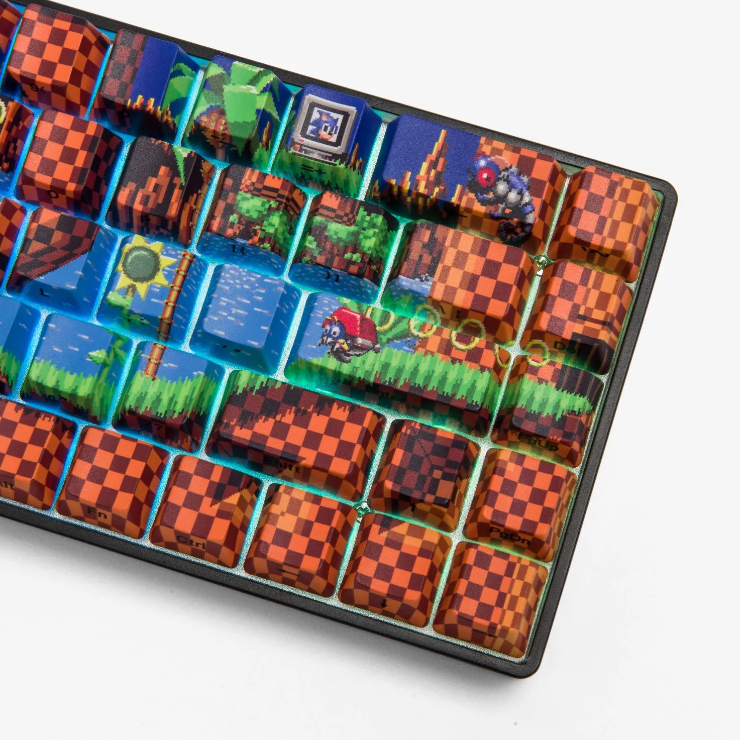 Sonic x Higround Green Hill Zone 68 Keycap set - 65% Size