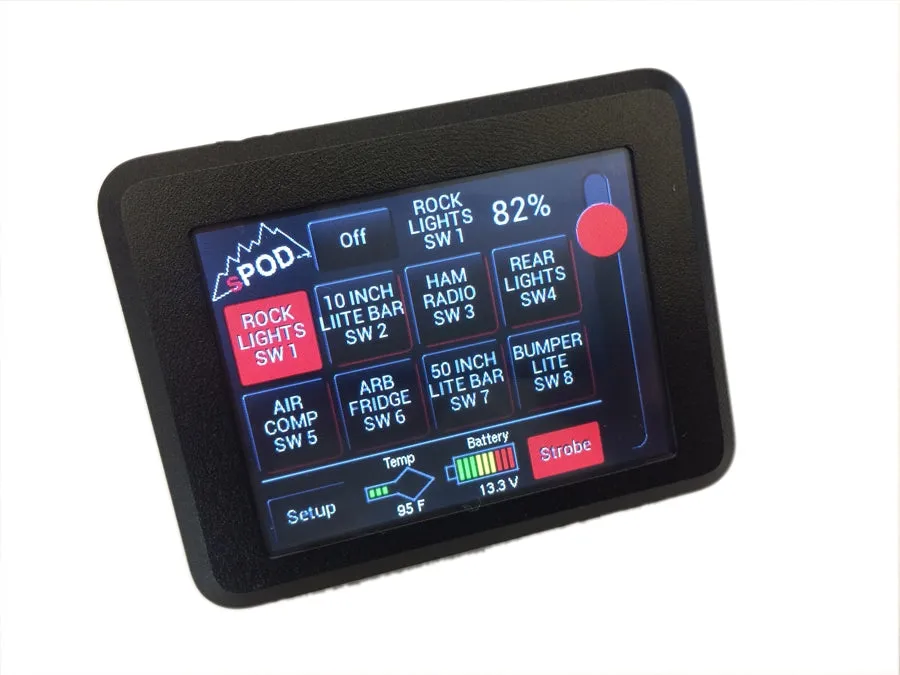 sPOD - Add On Touch Screen Switch Panel for 8 Circuit SE System Universal