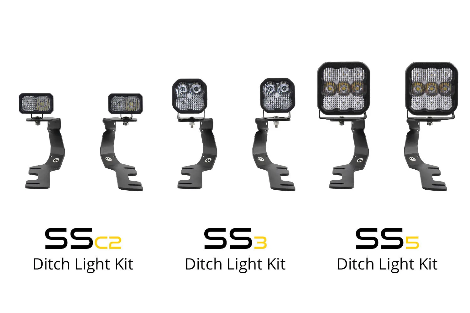 Stage Series Ditch Light Kit for 2019-Present Ram, SS3 Pro White Combo Diode Dynamics