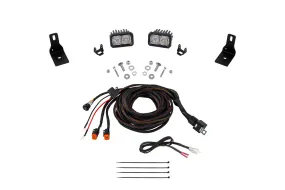 Stage Series Ditch Light Kit for 2022  Ford Maverick, C2 Sport White Combo