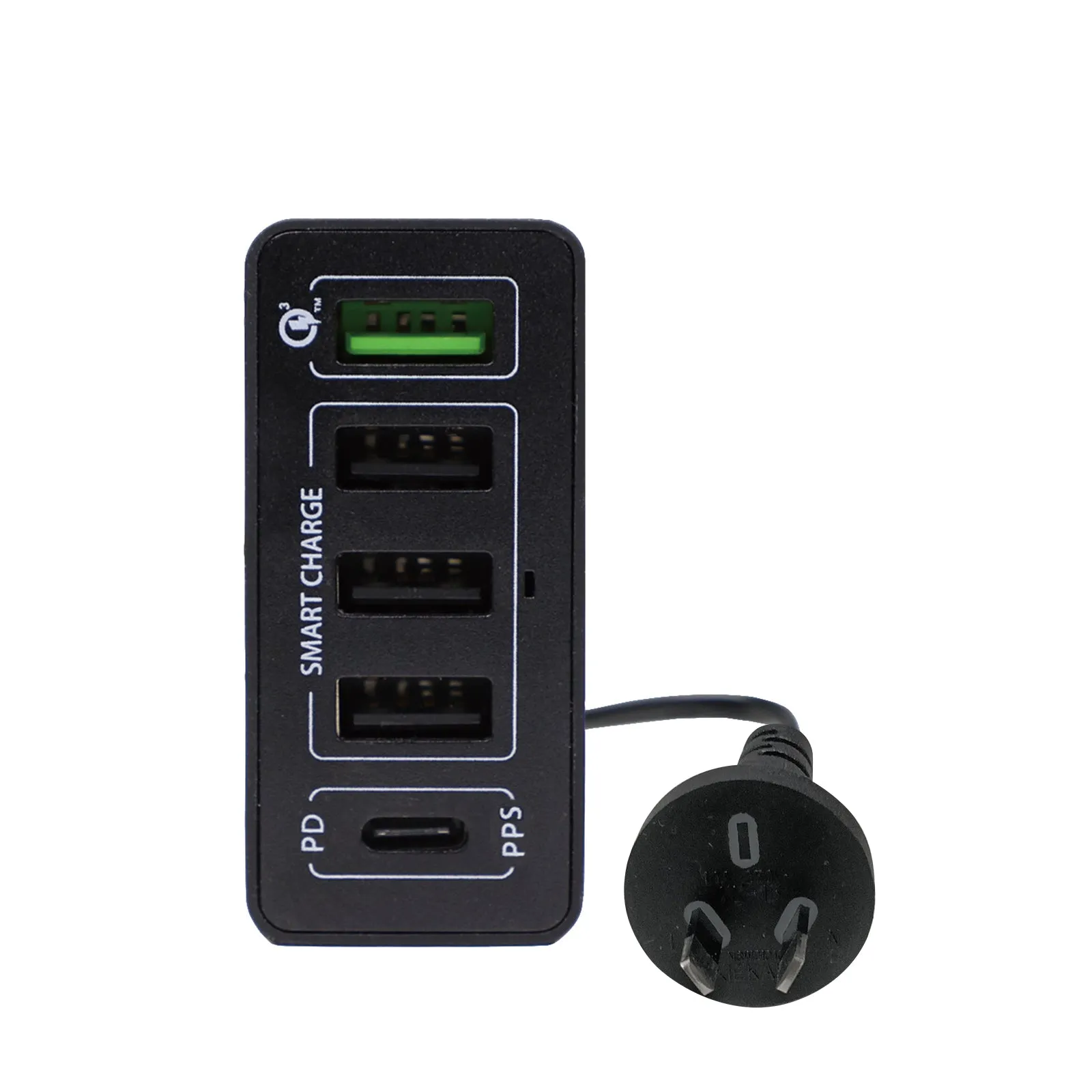 Stylish Charging Station USB Type A & C DC 5V/2.4A Max 60W