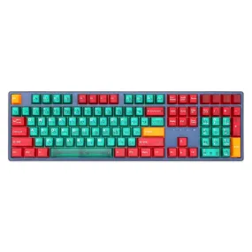 Taihao Cubic Abs Translucent Doubleshot keycaps for gaming mechanical keyboard Red Green Orange red 1.75 shift stepped capslock