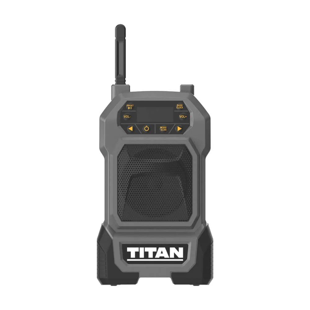 Titan Site Radio Cordless TTI918RDI LCD Display USB 5W Speaker DAB/FM Body Only